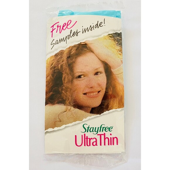 Other - Vintage 1994 Stayfree Ultra Thin Sanitary Pads Napkins New Old Stock NOS